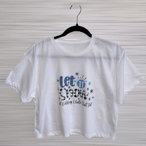 Let it Snow Just Kidding I Hate that Sh*t Crop Top  | SIZE L
